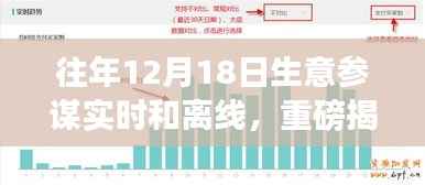 往年12月18日生意参谋深度解析,实时与离线数据揭示商机助力商业决策