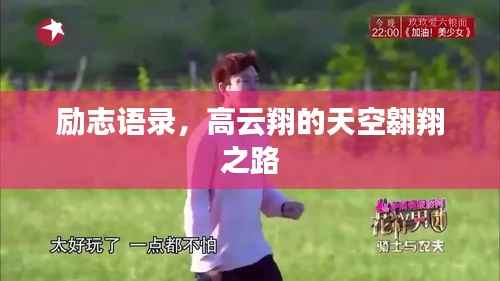 励志语录，高云翔的天空翱翔之路
