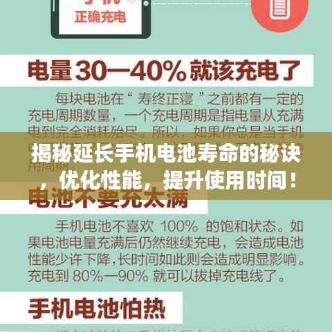揭秘延长手机电池寿命的秘诀,优化性能,提升使用时间!